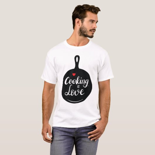 Cooking Liebe Custom T - Shirt (Vorne ganz)