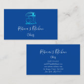 Cooking Logo Robot Mixer Koch Süßigkeiten Bäckerei Visitenkarte (Vorne/Hinten)