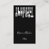 Cooking Logos Koch Restaurant Kitesurfen Moderne Visitenkarte (Vorderseite)