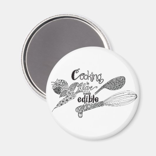 "Cooking"-Magnet Magnet (Vorderseite/Rückseite)