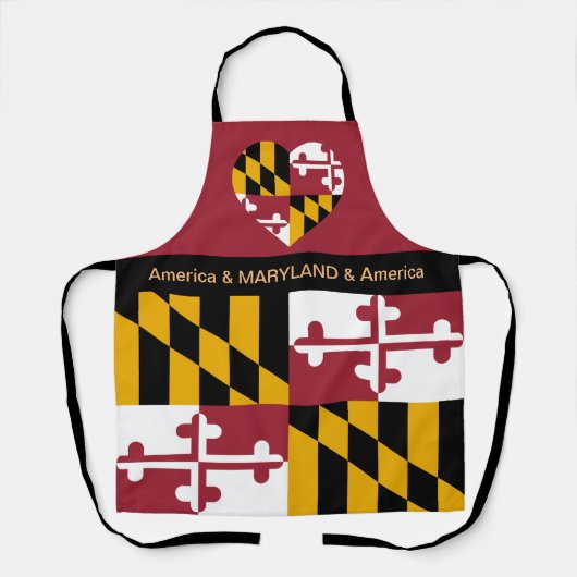 Cooking Maryland & Maryland Flag USA Köche Küche Schürze (Vorderseite)