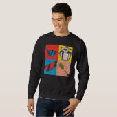 Cooking Meal Hobby Cook Gourmet Food Pop Art Koch Sweatshirt (Vorne ganz)
