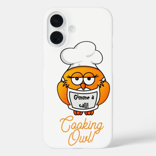 Cooking Owl - Gimme a call Case-Mate iPhone Hülle (Rückseite)