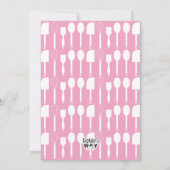 Cooking Party Girls Backen Kindergeburtstag Einladung (Rückseite)