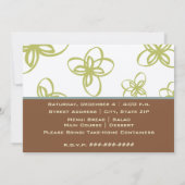 Cooking Party - Retro Stove Brown Orange Blue Einladung (Rückseite)