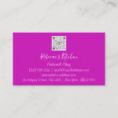 Cooking Personal Koch Restaurant Catering Logo Visitenkarte (Rückseite)