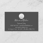 Cooking Personal Koch Restaurant Catering Metallic Visitenkarte (Rückseite)