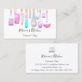 Cooking Personal Koch Restaurant Catering Pink Visitenkarte (Vorne/Hinten)