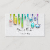 Cooking Personal Koch Restaurant Catering Rainbow Visitenkarte (Vorderseite)