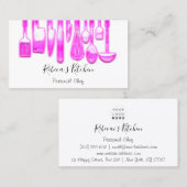 Cooking Personal Koch Restaurant Rosa Catering Visitenkarte (Vorne/Hinten)