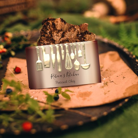 Cooking Personal Koch Restaurant Visitenkarte