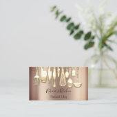 Cooking Personal Koch Restaurant Visitenkarte (Stehend Vorderseite)