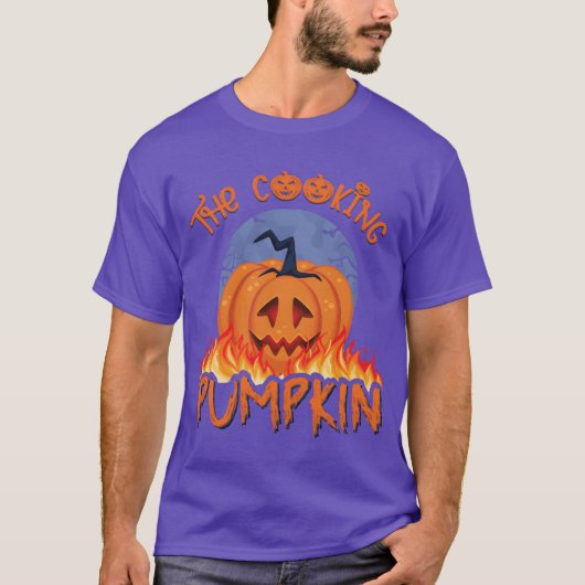 Cooking Pumpkin Halloween Mädchen T-Shirt (Vorderseite)