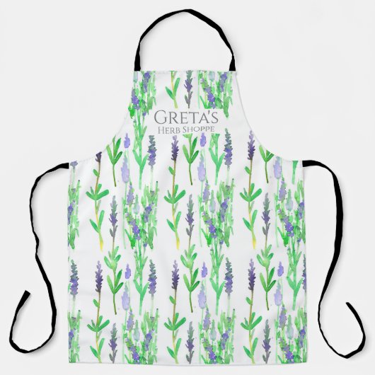 Cooking Restaurant Café Lavender Blume Schürze (Vorderseite)