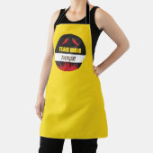 Cooking Team Name mit Flammen und Paprikaschoten Schürze (InSitu)