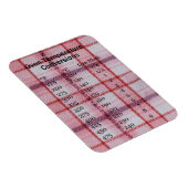 Cooking Temperature Conversion Magnet (Rechte Seite)