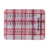 Cooking Temperature Conversion Magnet (Horizontal)