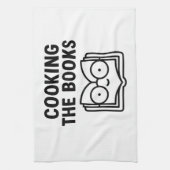 Cooking the Books - Funny Accounting Pun Geschirrtuch (Vertikal)