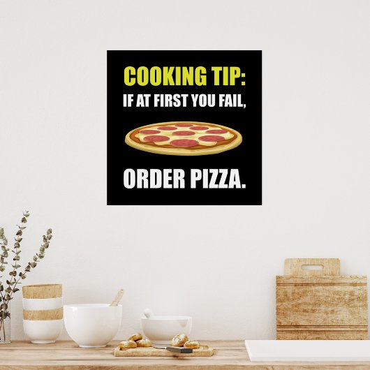 Cooking Tipp Pizza Poster (Küche)