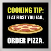 Cooking Tipp Pizza Poster (Vorne)
