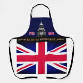 Cooking UK & British Flag, Big Ben Koch Küche Schürze (Vorderseite)