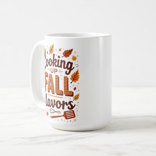Cooking-up Fall Flavours Personalisiert Kaffeetasse (Vorderseite Links)