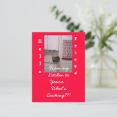 Cooking-up Fun Postcard. Postkarte (Stehend Vorderseite)