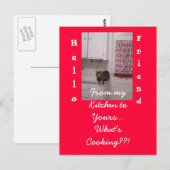 Cooking-up Fun Postcard. Postkarte (Vorne/Hinten)