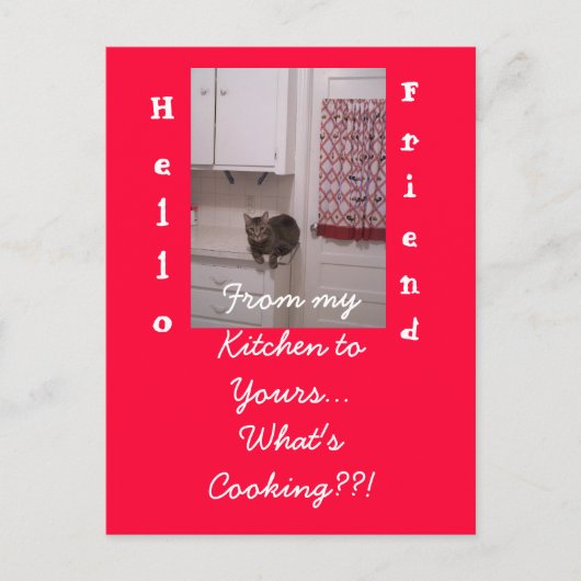 Cooking-up Fun Postcard. Postkarte (Vorderseite)