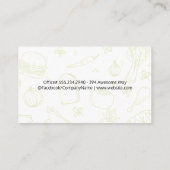 Cooking Utensities Red Logo | Kulinarisch Visitenkarte (Rückseite)