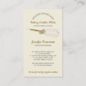 Cooking Whisk Logo beige hellgelb Visitenkarte (Rückseite)