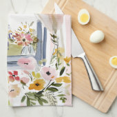 Cooking with a view of the Eiffel Tower Geschirrtuch (Viertel Falte)