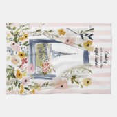 Cooking with a view of the Eiffel Tower Geschirrtuch (Horizontal)