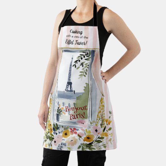Cooking with a view of the Eiffel Tower Schürze (InSitu)
