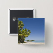 Cookinseln, Aitutaki. Polynesischer Kanu Button (Vorne & Hinten)