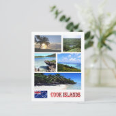 Cookinseln - Mosaik - Postkarte (Stehend Vorderseite)