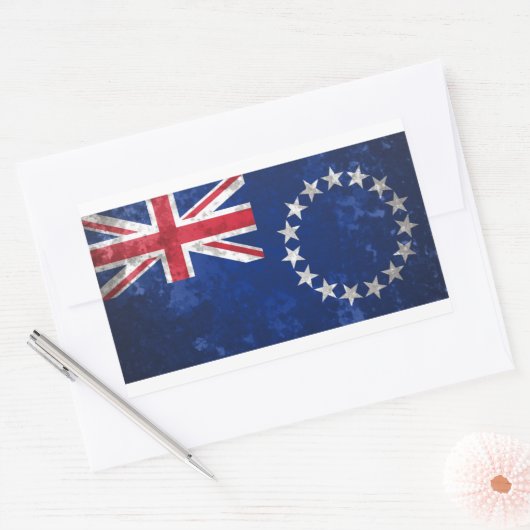 Cookinseln Rechteckiger Aufkleber (Umschlag)