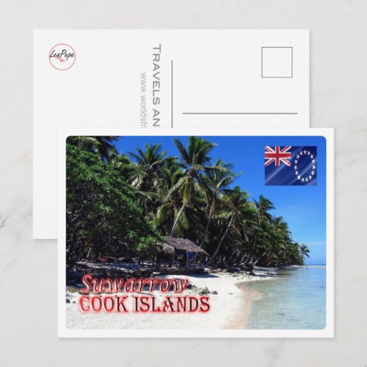 Cookinseln - Suwarrow - Postkarte (Vorne/Hinten)