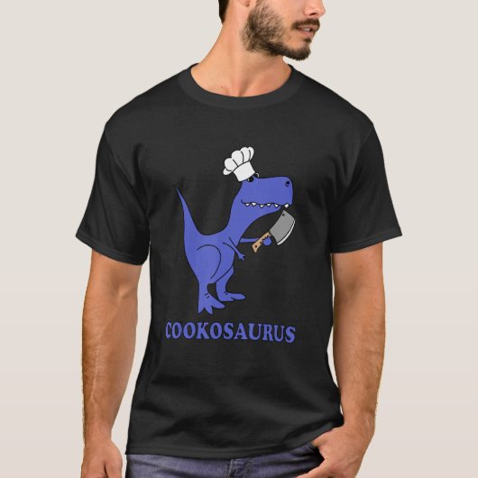 Cookosaurus Dino Dinosaur T Rex Cooking Cuisine Re T-Shirt (Vorderseite)