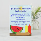 Cookout-Einladung im Freien Einladung (Stehend Vorderseite)