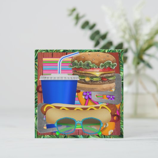 Cookout - GRILLEN - Keine Bierversion! SRF Einladung (Stehend Vorderseite)