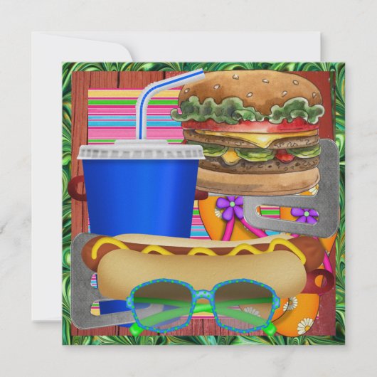 Cookout - GRILLEN - Keine Bierversion! SRF Einladung (Vorderseite)