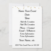 Cookout GRILLEN Tuxedo Hamburger Einladung (Rückseite)