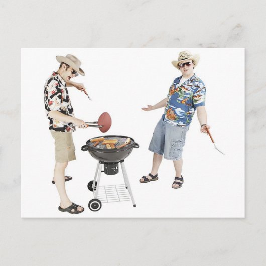 Cookout-Party Einladung Postkarte (Vorderseite)