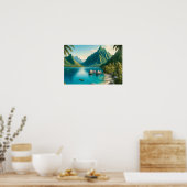 Cook's Bay, Moorea, Französisch-Polynesien Wasserf Poster (Küche)