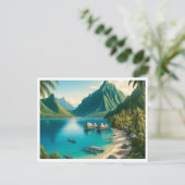 Cook's Bay, Moorea, Französisch-Polynesien Wasserf Postkarte (Stehend Vorderseite)