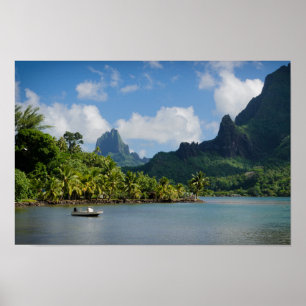 Cook's Bay, Poster-Druck von Moorea Poster