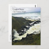 Cook's Chasm, Cape Perpetua, Oregon Coast Postcard Postkarte (Vorne/Hinten)