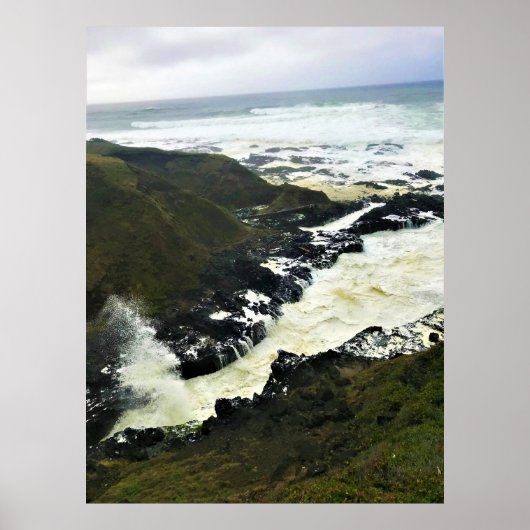 Cook's Chasm, Cape Perpetua, Oregon Coast Poster (Vorne)