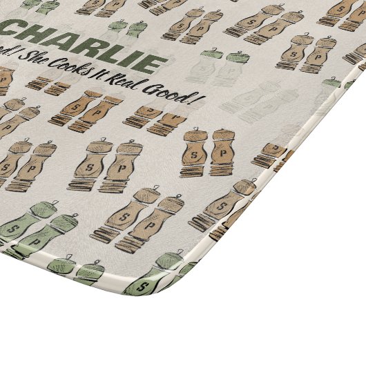 Cooks It Good Personalized Cutting Board Schneidebrett (Ecke)